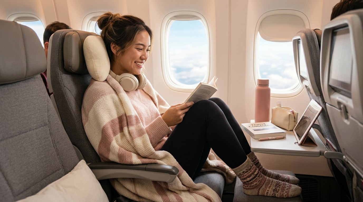 ของใช้บนเครื่องบินที่ทำให้ flight ยาวๆ สบายขึ้นมากกว่าที่คิด ของใช้บนเครื่องบินที่ทำให้ flight ยาวๆ สบายขึ้นมากกว่าที่คิด